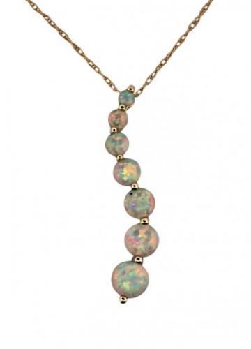 Zlatý náhrdelník s opály Zlatý náhrdelník s opály