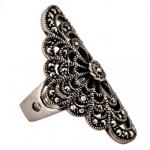 ART DECO STŘÍBRNÝ PRSTEN PAVUČINA ART DECO STŘÍBRNÝ PRSTEN PAVUČINA