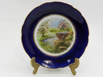 Kobaltový dekorační talíř - Stará Role / Altrohlau Kobaltový dekorační talíř - Stará Role / Altrohlau