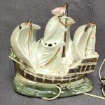 Loď, plachetnice, lampička - stínítko   Loď, plachetnice, lampička - stínítko