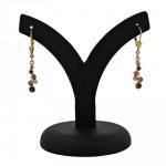 Zlaté ”bublinkové” náušnice s drahokamy Zlaté ”bublinkové” náušnice s drahokamy