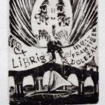 Olga Čechová - 3 x Ex libris, Akt v jablku, PF 198 Olga Čechová - 3 x Ex libris, Akt v jablku, PF 198