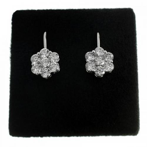 Zlaté náušnice s brilianty Zlaté náušnice s brilianty