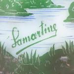 Secesní skleněná váza  Secesní skleněná váza