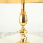 Mosazná lampička s látkovým stínidlem Mosazná lampička s látkovým stínidlem