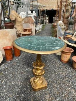 Stolek zlacený-malovaný  Stolek zlacený-malovaný