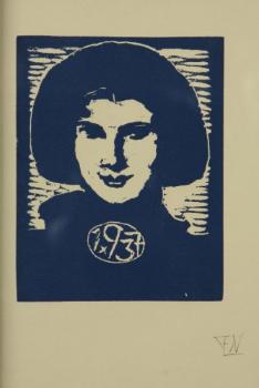 Naske, František Xaver: Modrý portrét dívky Naske, František Xaver: Modrý portrét dívky