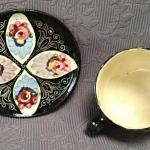 Šálek s podšálkem, ruční malba, zn. Klenčí Šálek s podšálkem, ruční malba, zn. Klenčí