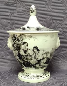 Dóza - cukřenka, Mouzin Lecat de Nimy, 19. stol.   Dóza - cukřenka, Mouzin Lecat de Nimy, 19. stol.