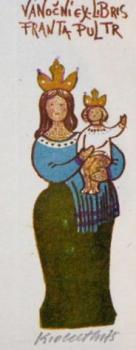 Karel Oberthor - Vánoční ex libris Franta Pultr Karel Oberthor - Vánoční ex libris Franta Pultr