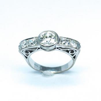 Starožitný prsten s brilianty 1,73 Ct Starožitný prsten s brilianty 1,73 Ct