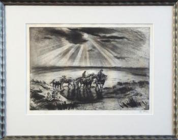 Alex Adolf Jelínek - Plavení koní Alex Adolf Jelínek - Plavení koní