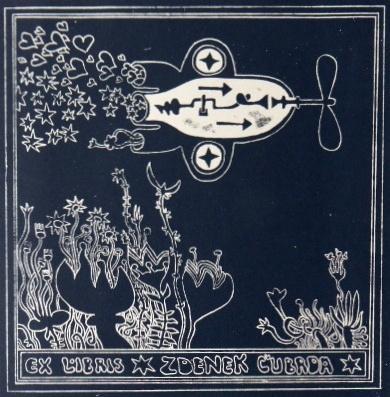 Václav Houf - Ex libris Zdenek Čubrda Václav Houf - Ex libris Zdenek Čubrda