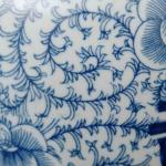 Čínské párové zásobnice s víky, kobaltová podglazu Čínské párové zásobnice s víky, kobaltová podglazu