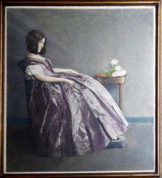 Ferdinand Schmutzer - Sedící Gertrude Barrison Ferdinand Schmutzer - Sedící Gertrude Barrison