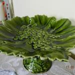 Nástolec + 6 misek s dekorem vinné révy Nástolec + 6 misek s dekorem vinné révy