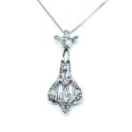 SECESNÍ DIAMANTOVÝ NÁHRDELNÍK SECESNÍ DIAMANTOVÝ NÁHRDELNÍK