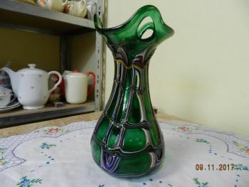 Zelená autorská váza Zelená autorská váza
