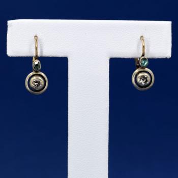 Zlaté náušnice s brilianty Zlaté náušnice s brilianty