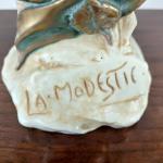 Secesní keramická busta Bernard Bloch Secesní keramická busta Bernard Bloch