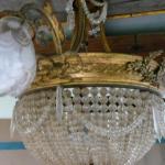 Lustr mosaz+broušené sklo Lustr mosaz+broušené sklo