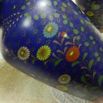 Mosazné párové vázy, cloisonné, smalt Mosazné párové vázy, cloisonné, smalt