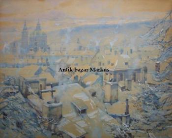 Schmidt Oskar: Praha - Zasněžená Malá Strana Schmidt Oskar: Praha - Zasněžená Malá Strana