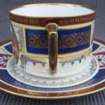 Šálek s podšálkem, karlovarský porcelán  Šálek s podšálkem, karlovarský porcelán