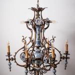 Starožitný delftský lustr velký Starožitný delftský lustr velký