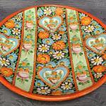 Talíř, ruční malba, zn. Klenčí Talíř, ruční malba, zn. Klenčí