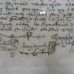 Ručně psaný dokument, 17. stol. Ručně psaný dokument, 17. stol.