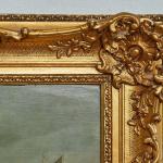 Klidná vodní krajina s plachetnicemi Signováno Klidná vodní krajina s plachetnicemi Signováno