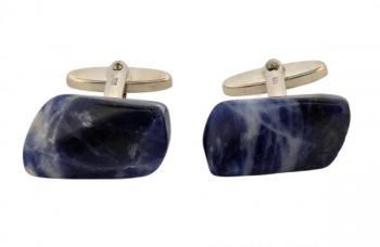 Stříbrné manžetové knoflíčky s lapis lazuli Stříbrné manžetové knoflíčky s lapis lazuli