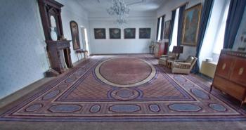 Palácový koberec z Aubussonu Art Deco 11.3X6,21 m  Palácový koberec z Aubussonu Art Deco 11.3X6,21 m