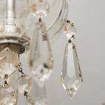 Párové tereziánské nástěnné lampy s křišťály Párové tereziánské nástěnné lampy s křišťály