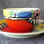 Šálek s podšálkem, ruční malba Šálek s podšálkem, ruční malba