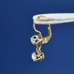 Au 585/1000/ 2,25 g, brilliant cut diamonds 4 x 0,15 ct Au 585/1000/ 2,25 g, brilliant cut diamonds 4 x 0,15 ct