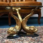 Vintage konferenční stolek Hollywood regency Vintage konferenční stolek Hollywood regency