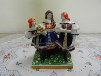 Petře malované keramické sousoší, selky - Graniton Petře malované keramické sousoší, selky - Graniton