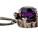 STŘÍBRNÝ PŘÍVĚS ”BUBLINKOVÝ” S AMETYSTEM ART DECO STŘÍBRNÝ PŘÍVĚS ”BUBLINKOVÝ” S AMETYSTEM ART DECO