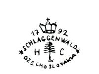 Tištěná porcelánová značka  Tištěná porcelánová značka