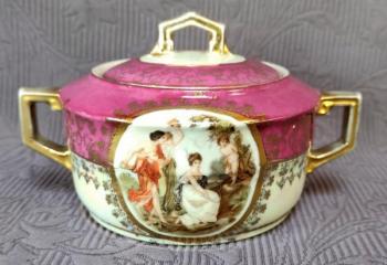 Cukřenka, karlovarský porcelán, zn. Loket / Epiag  Cukřenka, karlovarský porcelán, zn. Loket / Epiag