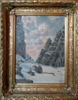 Obraz HORY sign. F. ROTTER, Obraz HORY sign. F. ROTTER,