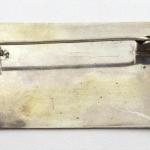 Stříbrná brož - Destička s gravírovaným Stříbrná brož - Destička s gravírovaným