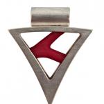 STŘÍBRNÝ ART DECO SET S KORÁLEM STŘÍBRNÝ ART DECO SET S KORÁLEM