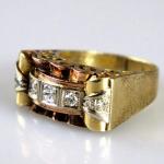 Zlatý prsten s diamanty Zlatý prsten s diamanty