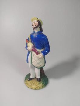 Flakon ve tvaru muže se slepicí, , 	Flakon ve tvaru muže se slepicí, ,