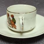 Šálek s podšálkem, dětský motiv II.  Šálek s podšálkem, dětský motiv II.