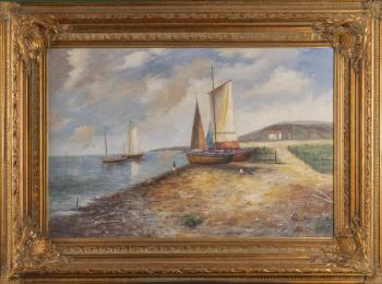 227. Plachetnice na břehu moře 227. Plachetnice na břehu moře