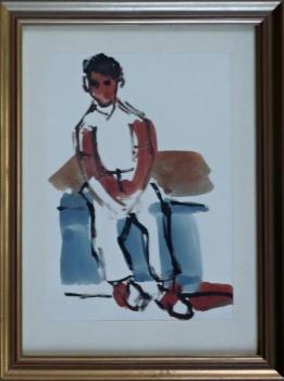 Sedící chlapec Sedící chlapec